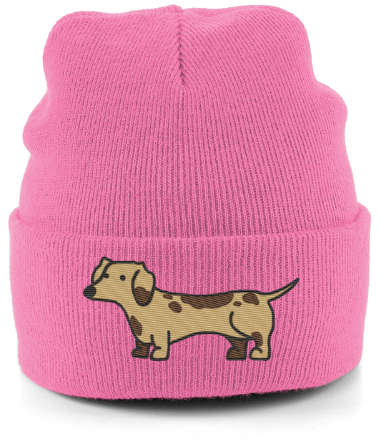 Chocolate Dapple Dachshund Beanie