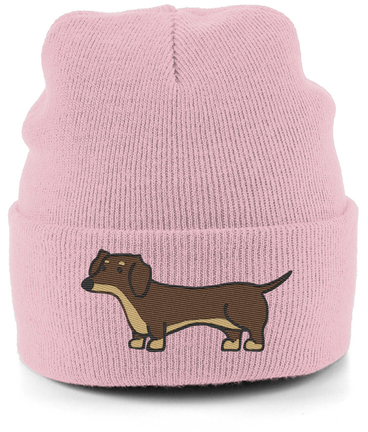 Brown and Tan Dachshund Beanie